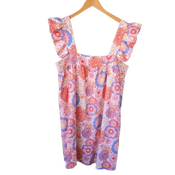 Tuckernuck x Cameran Eubanks Wimberly Folly Floral Hazel Flutter Sleeve Dress XL - Picture 11 of 14